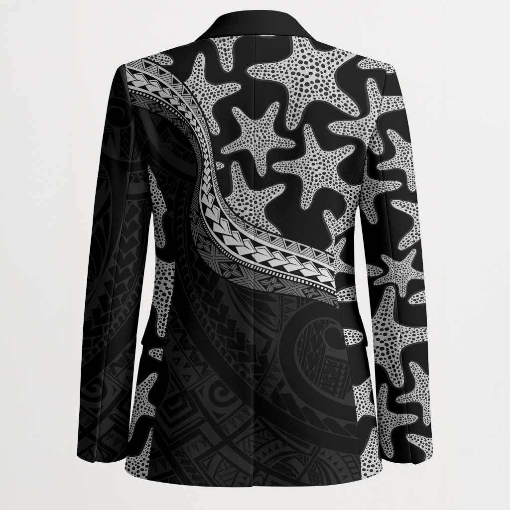 Monotone Polynesian Starfish Unique Pattern Blazer LT01 - Polynesian Pride