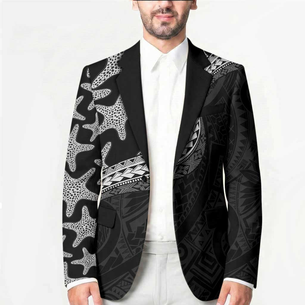 Monotone Polynesian Starfish Unique Pattern Blazer LT01 - Polynesian Pride