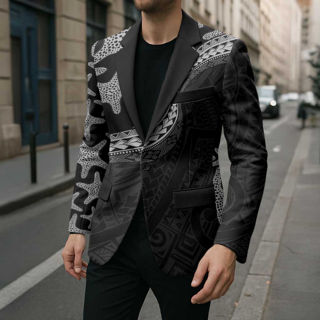 Monotone Polynesian Starfish Unique Pattern Blazer LT01 - Polynesian Pride