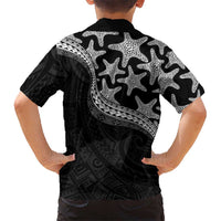 Monotone Polynesian Starfish Unique Pattern Hawaiian Shirt LT01 - Polynesian Pride