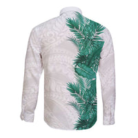 Hawaii Tropical Leaves Long Sleeve Button Shirt Polynesian Pattern LT01 - Polynesian Pride