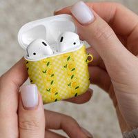 Hawaii Lemon Palaka AirPods Case Striped Stylized LT01 - Polynesian Pride