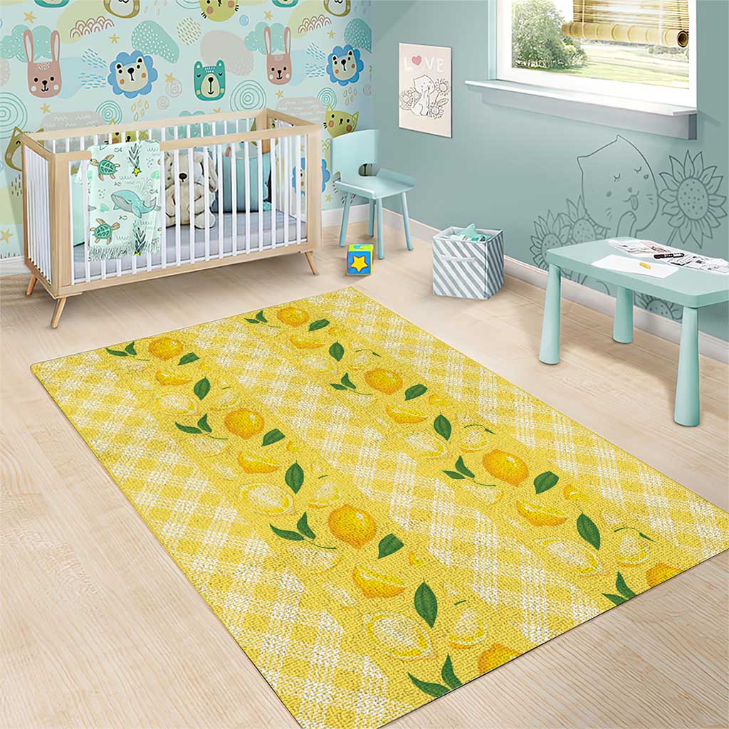 Hawaii Lemon Palaka Area Rug Striped Stylized LT01 - Polynesian Pride