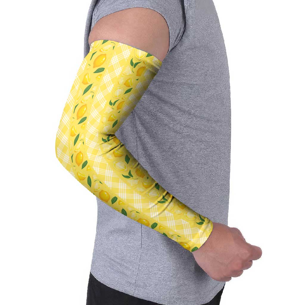 Hawaii Lemon Palaka Arm Sleeves Striped Stylized LT01 - Polynesian Pride