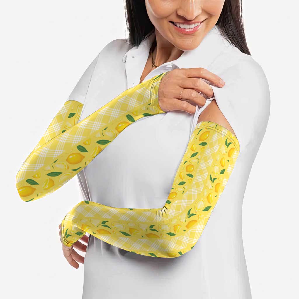 Hawaii Lemon Palaka Arm Sleeves Striped Stylized LT01 - Polynesian Pride