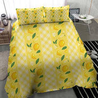 Hawaii Lemon Palaka Bedding Set Striped Stylized LT01 - Polynesian Pride