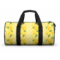 Hawaii Lemon Palaka Duffle Bag Striped Stylized LT01 One size Yellow - Polynesian Pride