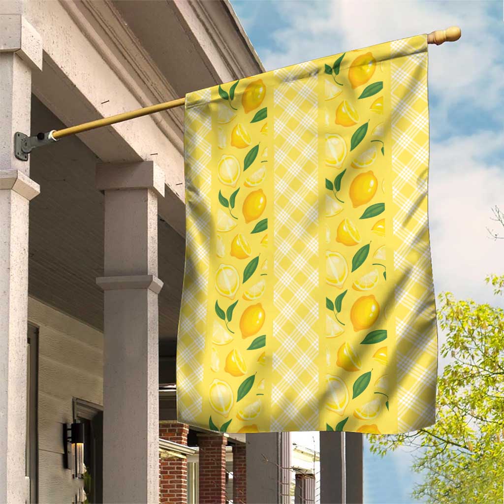 Hawaii Lemon Palaka Garden Flag Striped Stylized LT01 House Flag Yellow - Polynesian Pride