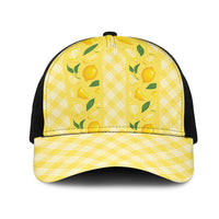 Hawaii Lemon Palaka Mesh Trucker Cap Striped Stylized LT01 One Size Black Yellow - Polynesian Pride