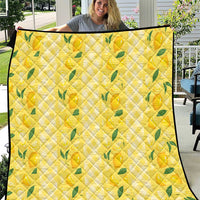 Hawaii Lemon Palaka Quilt Striped Stylized LT01 Yellow - Polynesian Pride