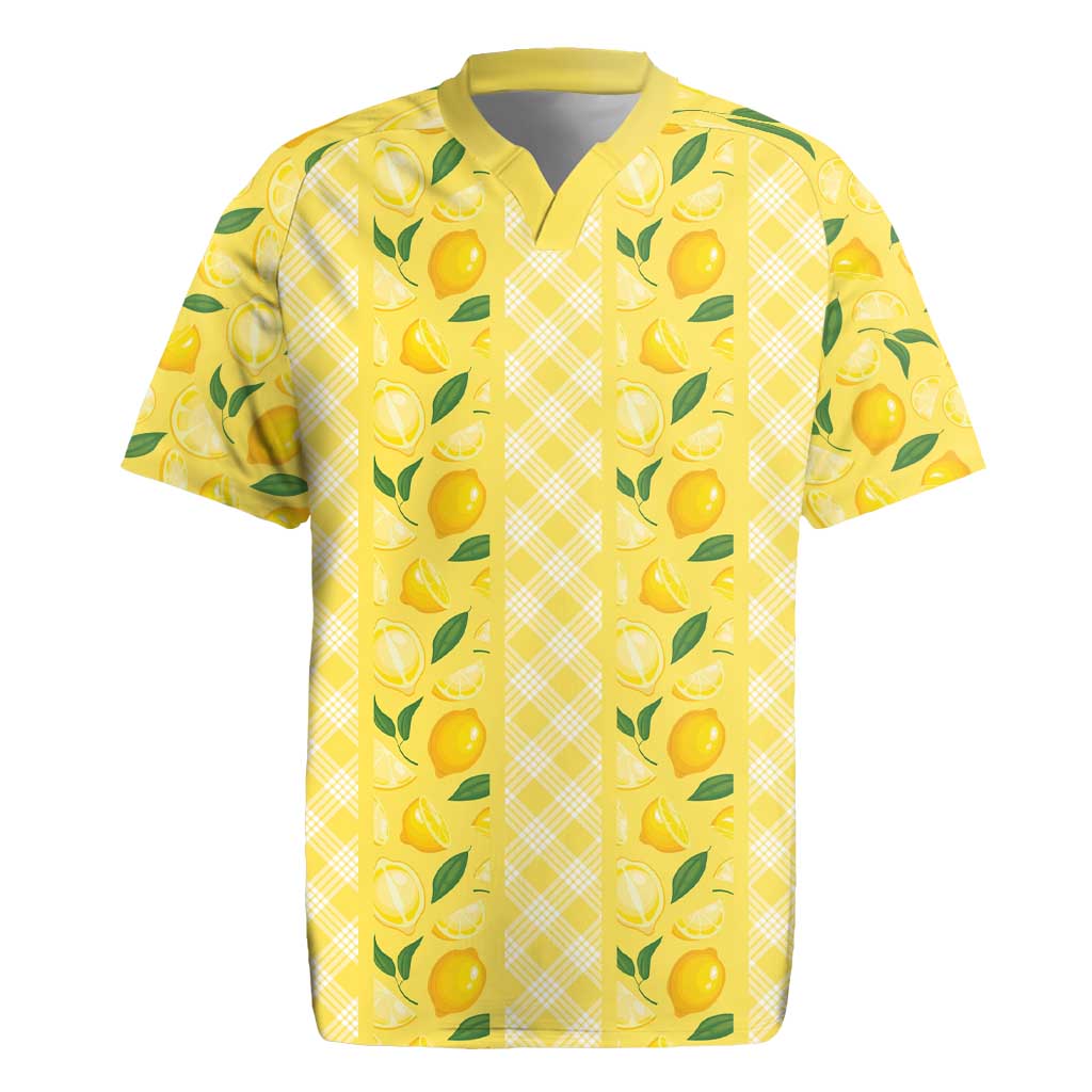 Hawaii Lemon Palaka Rugby Jersey Striped Stylized LT01 Yellow - Polynesian Pride