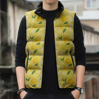 Hawaii Lemon Palaka Sleeveless Puffer Jacket Striped Stylized LT01 - Polynesian Pride
