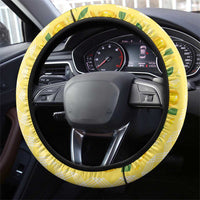 Hawaii Lemon Palaka Steering Wheel Cover Striped Stylized LT01 - Polynesian Pride