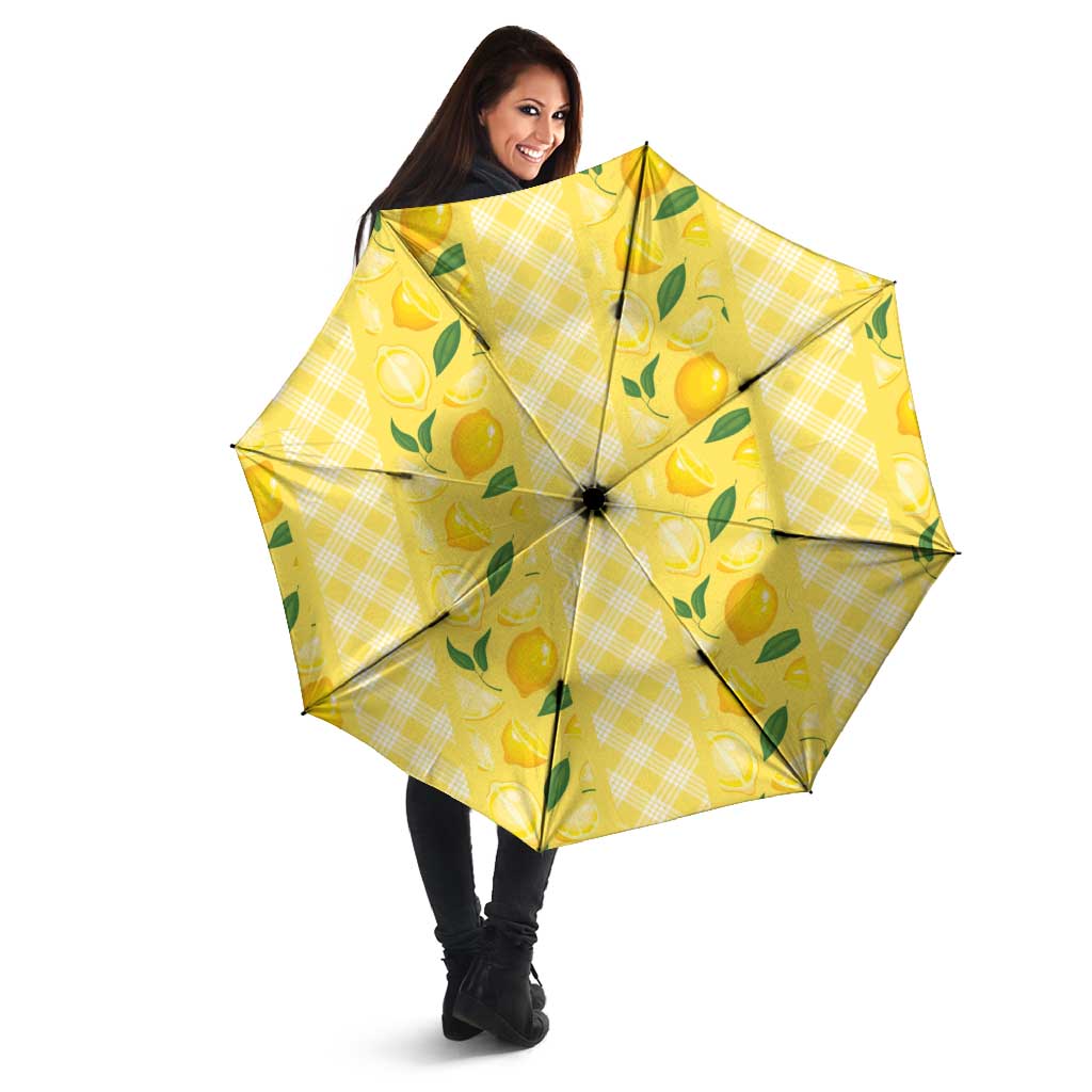 Hawaii Lemon Palaka Umbrella Striped Stylized LT01 - Polynesian Pride