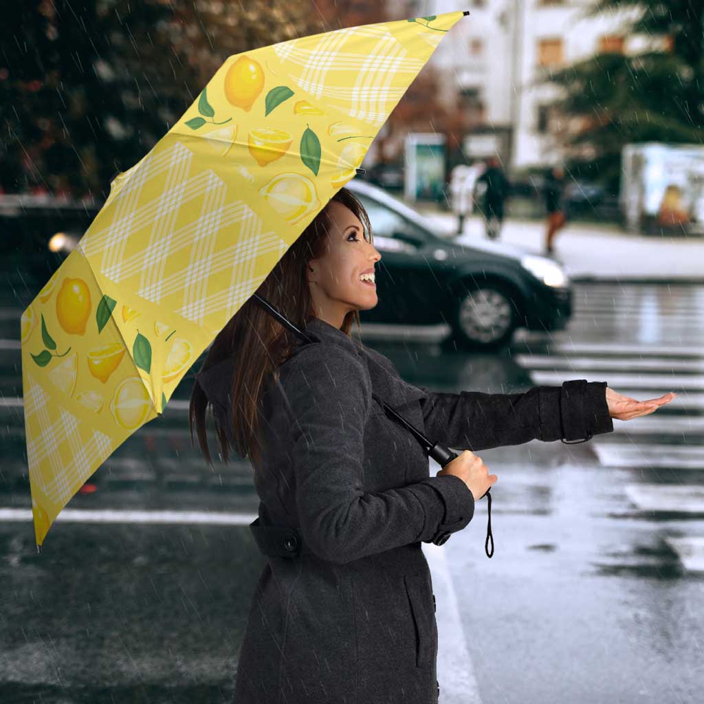 Hawaii Lemon Palaka Umbrella Striped Stylized LT01 - Polynesian Pride