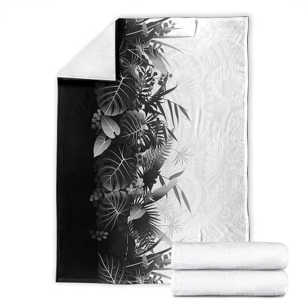 Hawaii Tropical Plant Monochrome Blanket Vibrant Polynesian Pattern LT01 - Polynesian Pride