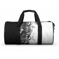 Hawaii Tropical Plant Monochrome Duffle Bag Vibrant Polynesian Pattern LT01 One size Black - Polynesian Pride