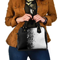 Hawaii Tropical Plant Monochrome Shoulder Handbag Vibrant Polynesian Pattern LT01 - Polynesian Pride