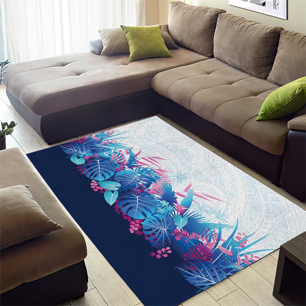 Hawaii Tropical Plant UliUli Area Rug Vibrant Polynesian Pattern LT01 - Polynesian Pride