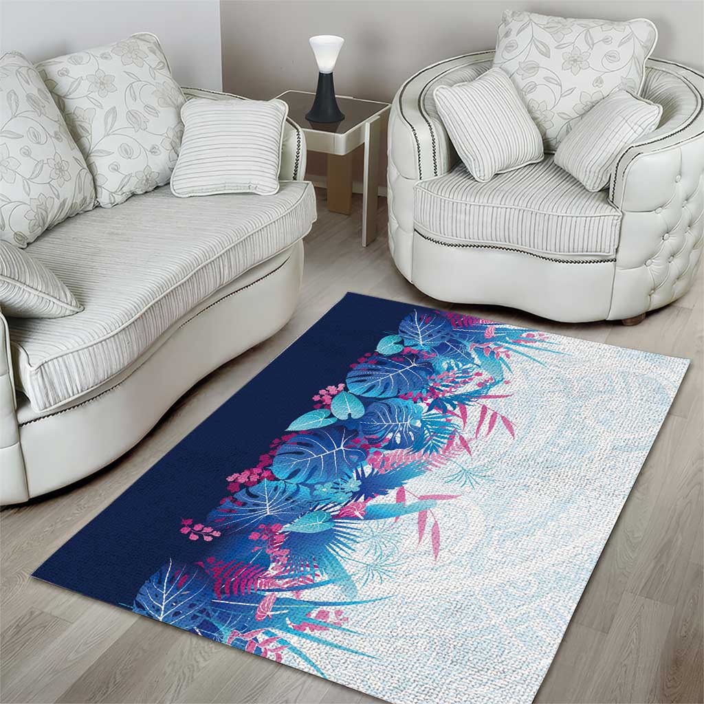 Hawaii Tropical Plant UliUli Area Rug Vibrant Polynesian Pattern LT01 - Polynesian Pride