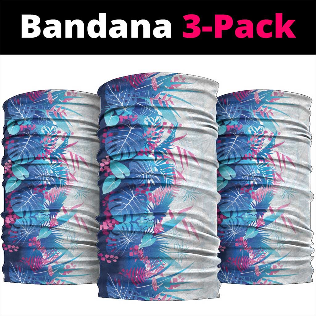 Hawaii Tropical Plant UliUli Neck Gaiter Vibrant Polynesian Pattern LT01 package One Size: 25*50cm Blue - Polynesian Pride