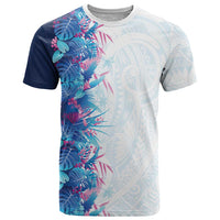 Hawaii Tropical Plant UliUli T Shirt Vibrant Polynesian Pattern LT01 Blue - Polynesian Pride