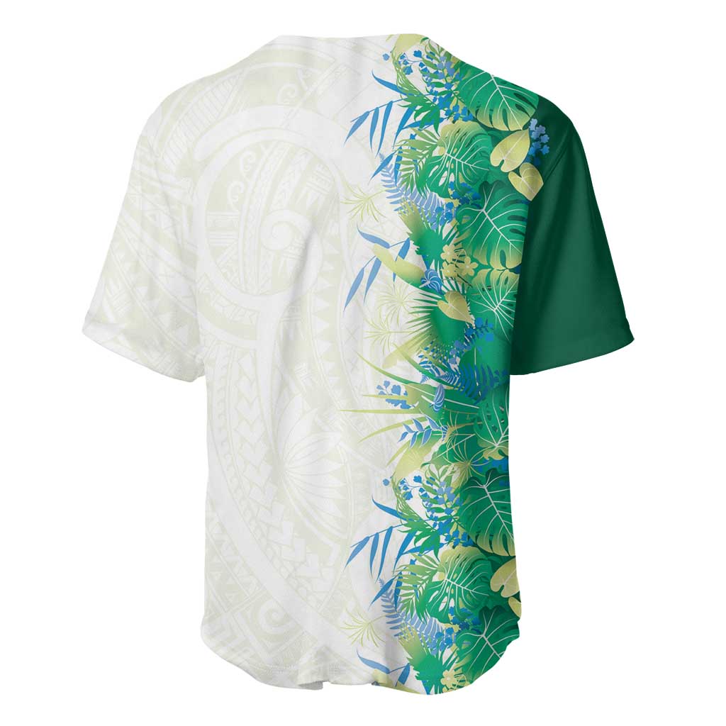 Hawaii Tropical Plant Omaomao Baseball Jersey Vibrant Polynesian Pattern LT01 - Polynesian Pride
