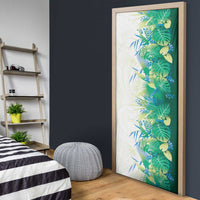 Hawaii Tropical Plant Omaomao Door Cover Vibrant Polynesian Pattern LT01 - Polynesian Pride