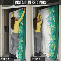 Hawaii Tropical Plant Omaomao Door Cover Vibrant Polynesian Pattern LT01 - Polynesian Pride