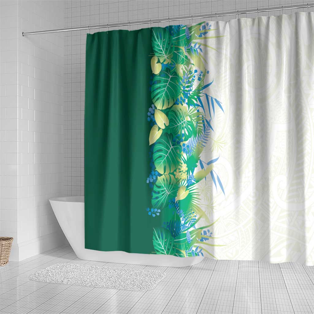 Hawaii Tropical Plant Omaomao Shower Curtain Vibrant Polynesian Pattern LT01 - Polynesian Pride