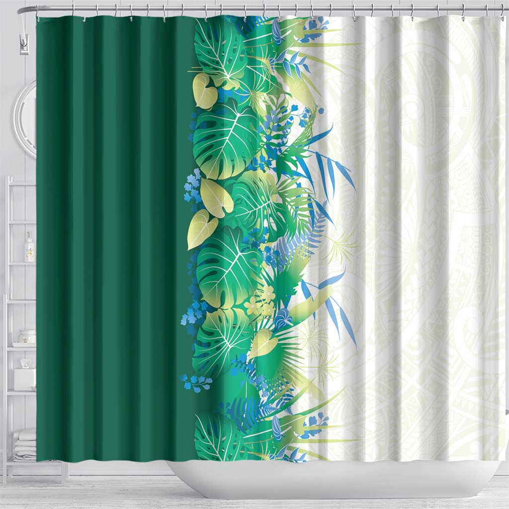 Hawaii Tropical Plant Omaomao Shower Curtain Vibrant Polynesian Pattern LT01 - Polynesian Pride