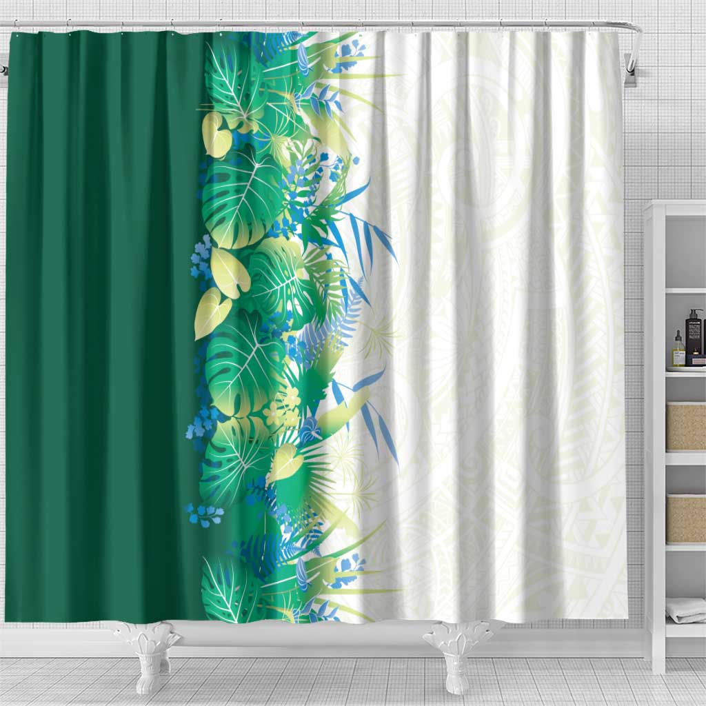 Hawaii Tropical Plant Omaomao Shower Curtain Vibrant Polynesian Pattern LT01 - Polynesian Pride