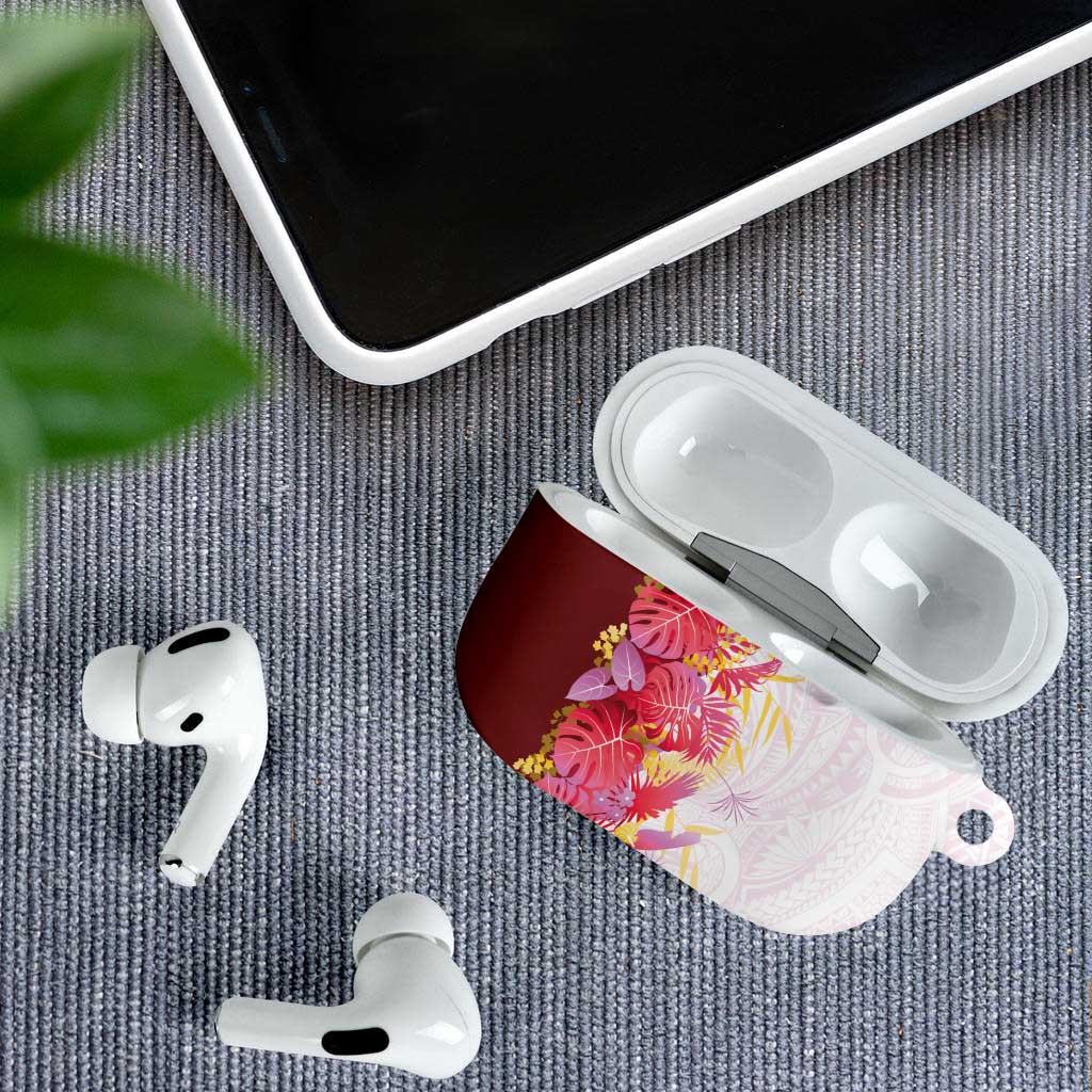 Hawaii Tropical Plant Akala AirPods Case Vibrant Polynesian Pattern LT01 - Polynesian Pride