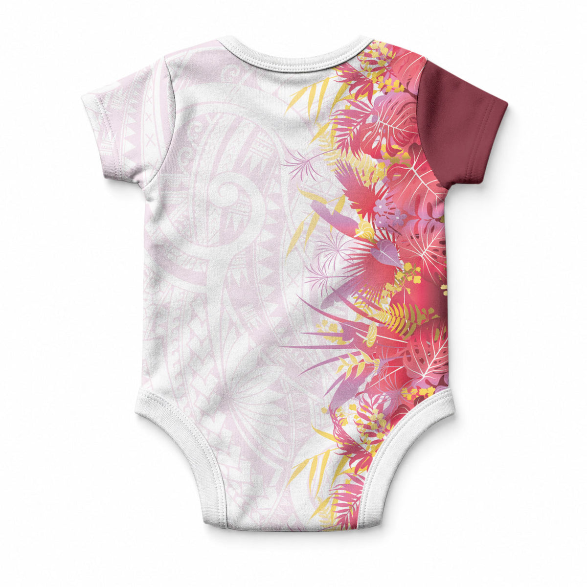 Hawaii Tropical Plant Akala Baby Onesie Vibrant Polynesian Pattern LT01 - Polynesian Pride