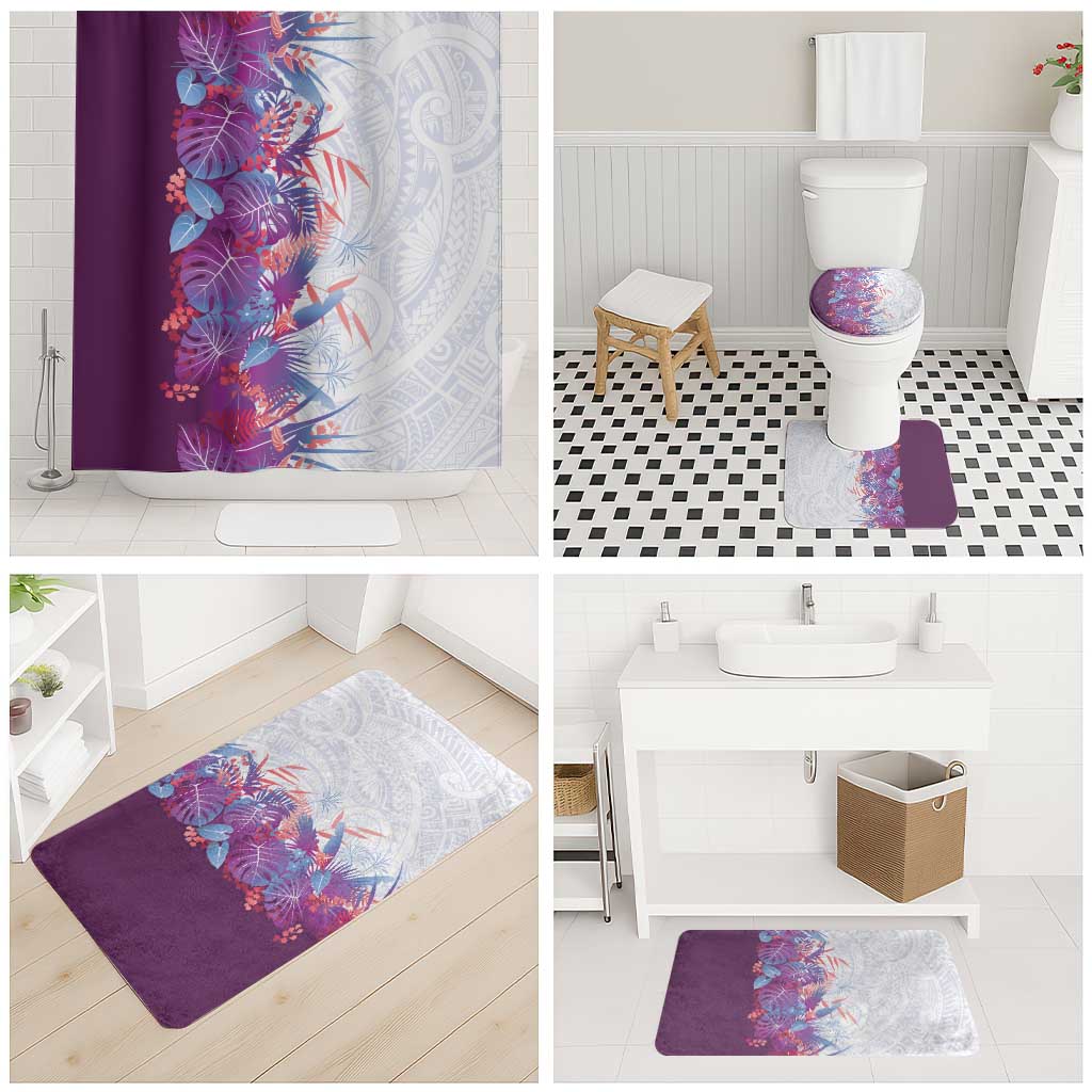 Hawaii Tropical Plant Poni Bathroom Set Vibrant Polynesian Pattern LT01 - Polynesian Pride