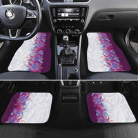 Hawaii Tropical Plant Poni Car Mats Vibrant Polynesian Pattern LT01 Set 4pcs Purple - Polynesian Pride