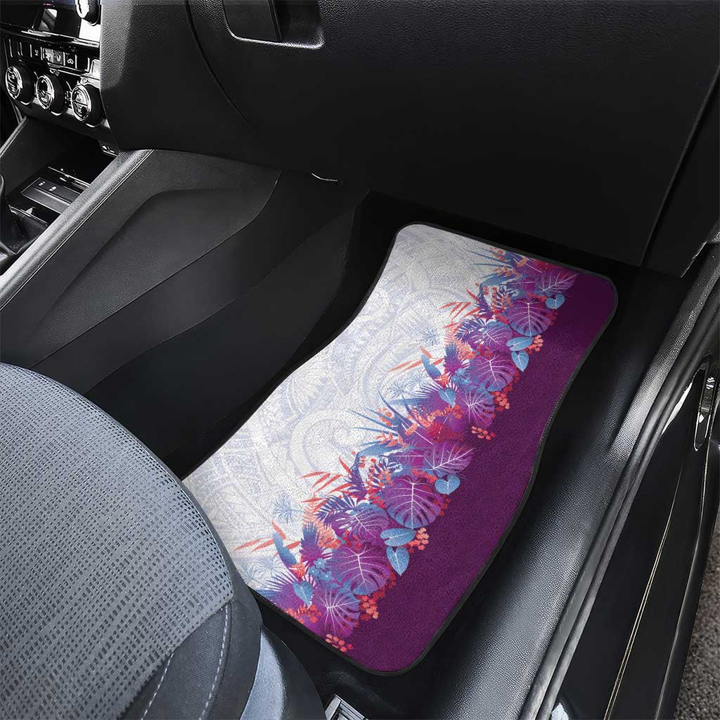 Hawaii Tropical Plant Poni Car Mats Vibrant Polynesian Pattern LT01 - Polynesian Pride