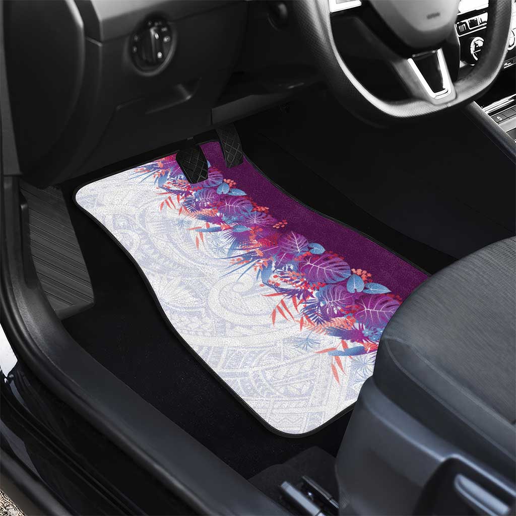 Hawaii Tropical Plant Poni Car Mats Vibrant Polynesian Pattern LT01 - Polynesian Pride