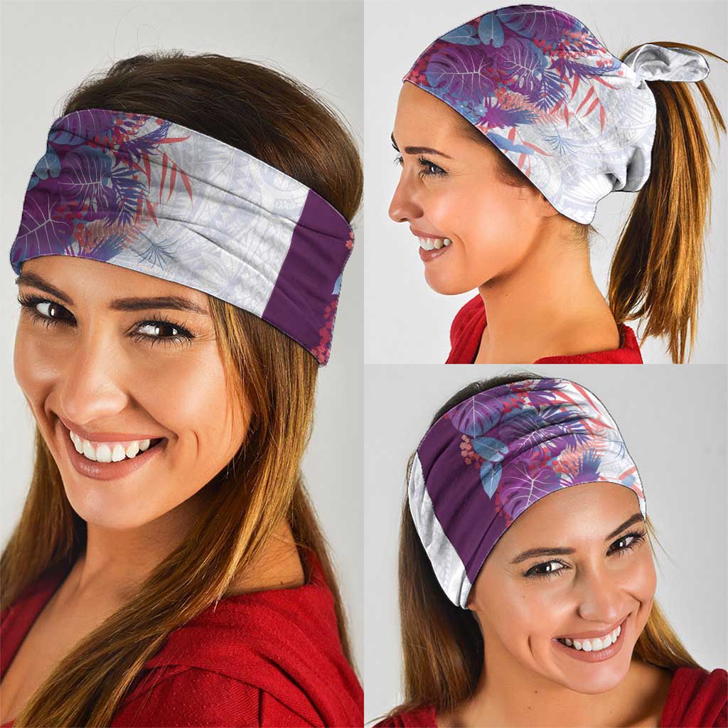 Hawaii Tropical Plant Poni Neck Gaiter Vibrant Polynesian Pattern LT01 - Polynesian Pride