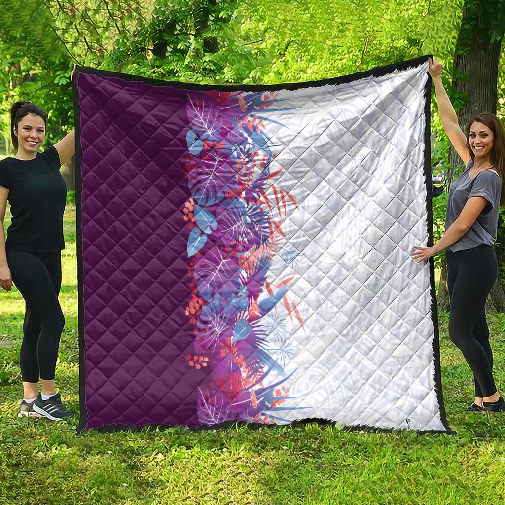 Hawaii Tropical Plant Poni Quilt Vibrant Polynesian Pattern LT01 - Polynesian Pride