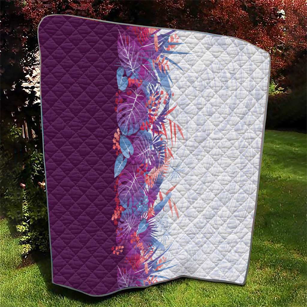 Hawaii Tropical Plant Poni Quilt Vibrant Polynesian Pattern LT01 - Polynesian Pride