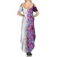 Hawaii Tropical Plant Poni Summer Maxi Dress Vibrant Polynesian Pattern LT01 - Polynesian Pride