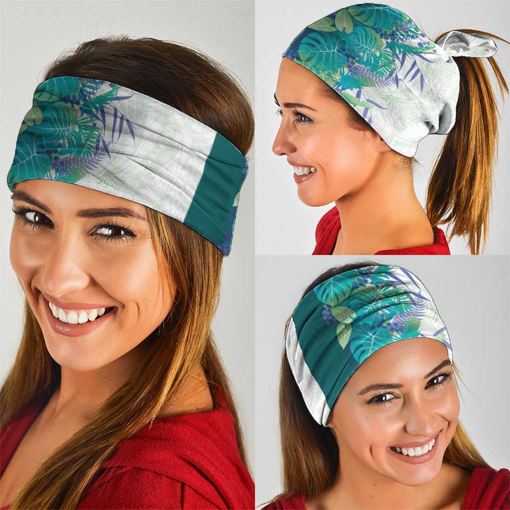 Hawaii Tropical Plant Teal Neck Gaiter Vibrant Polynesian Pattern LT01 - Polynesian Pride