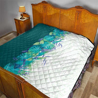 Hawaii Tropical Plant Teal Quilt Vibrant Polynesian Pattern LT01 - Polynesian Pride