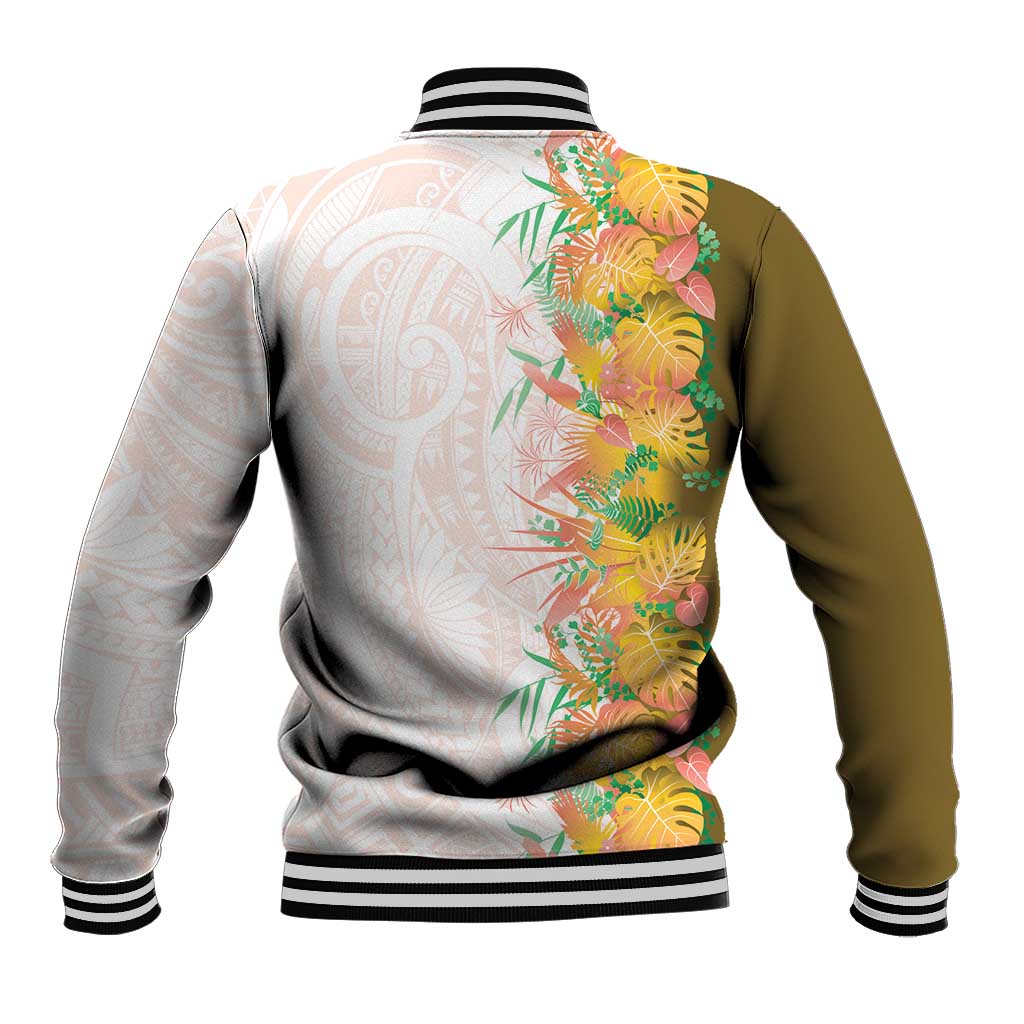 Hawaii Tropical Plant Lenalena Baseball Jacket Vibrant Polynesian Pattern LT01 - Polynesian Pride