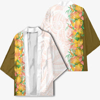 Hawaii Tropical Plant Lenalena Kimono Vibrant Polynesian Pattern LT01 - Polynesian Pride