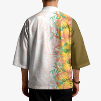 Hawaii Tropical Plant Lenalena Kimono Vibrant Polynesian Pattern LT01 - Polynesian Pride