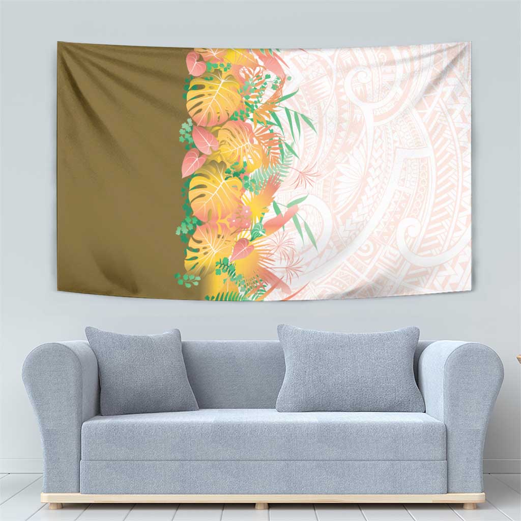 Hawaii Tropical Plant Lenalena Tapestry Vibrant Polynesian Pattern LT01 - Polynesian Pride