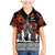 New Zealand ANZAC Day Family Matching Mermaid Dress and Hawaiian Shirt Poppy With Polynesian Pattern LT01 Son's Shirt Black - Polynesian Pride