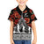 New Zealand ANZAC Day Family Matching Off Shoulder Long Sleeve Dress and Hawaiian Shirt Poppy With Polynesian Pattern LT01 Son's Shirt Black - Polynesian Pride